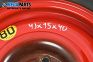 Spare tire for Ford Focus I Hatchback (10.1998 - 12.2007) 15 inches, width 4, ET 40 (The price is for one piece)